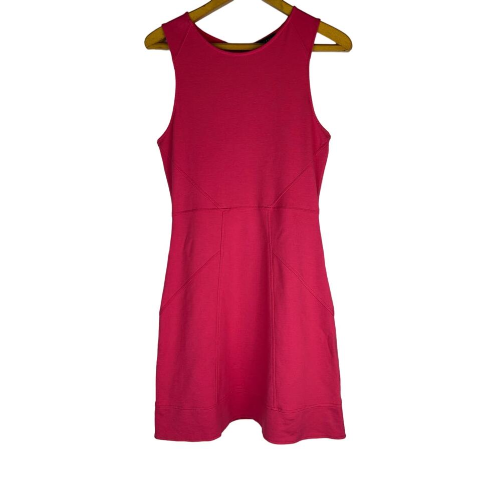 Sanctuary Womens Sleeveless Dress with Seam Detail and Back Zipper L Coral/Pink